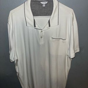 Calvin Klein White collard shirt for men